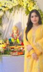 टीवी ऎक्ट्रेस रश्मि चौधरी ने धूमधाम से किया गणेश विसर्जन