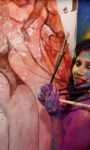 Painter Sandhya Vaish Celebrated The Festival Of Colours HOLI This Year By Staying  Indoors