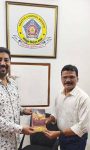 Dr. Krishna Chouhan Presented The Bhagavad Gita On Shri Krishna Janmashtami